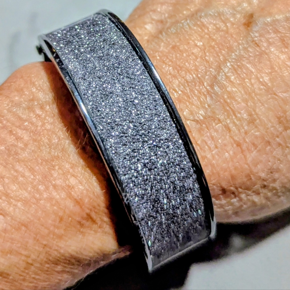 Express Dark Gray Metallic Cuff Bracelet